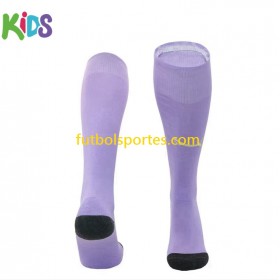 Manchester City Portero Niño Segunda Calcetines Violeta 2023/2024